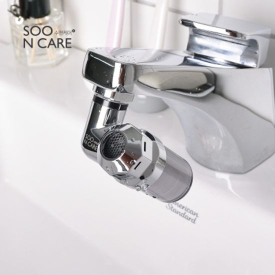 양치컵이 필요없는 수앤케어 세면대 필터탭+리필3P