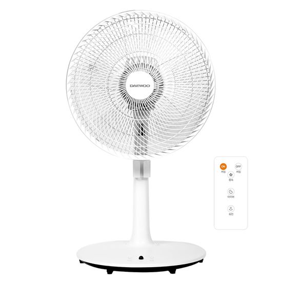 대우 14인치 스탠드 선풍기 5엽 날개 리모컨 DEF-140F