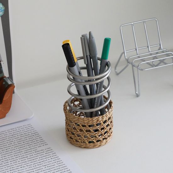 스텐 스프링 칫솔꽂이 브러쉬 홀더 다용도 받침대 