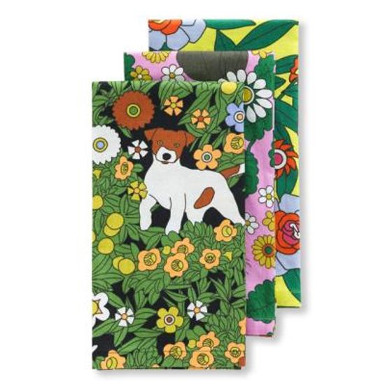[바쿠백]다용도패브릭천식탁보냅킨3개세트Garden Pets