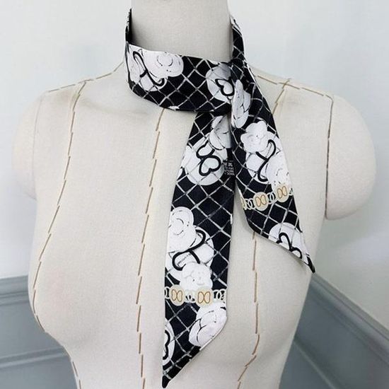 [애슬릿]봄 가을 얇은 미니 쁘띠 방도 목 스카프