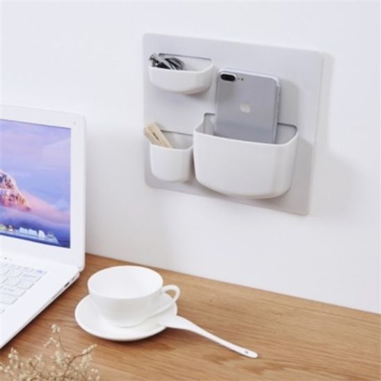 벽걸이 수납포켓 선반 소품정리함