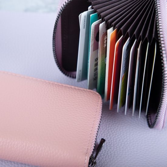 오브리즈 가죽 아코디언 카드지갑 명함지갑 교통카드