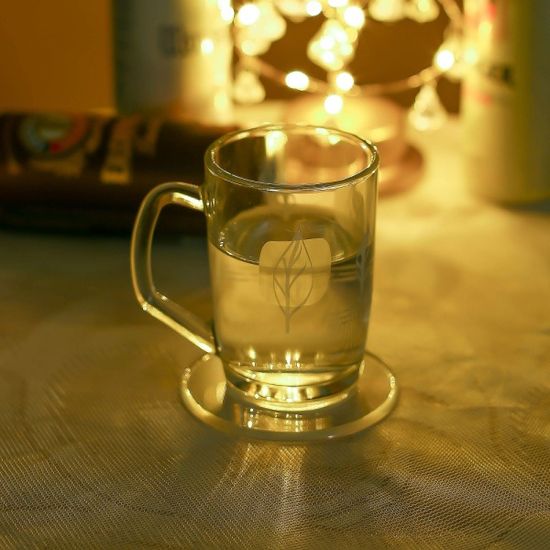 홈파티 원형 LED 컵받침 파티컵매트 감성캠핑