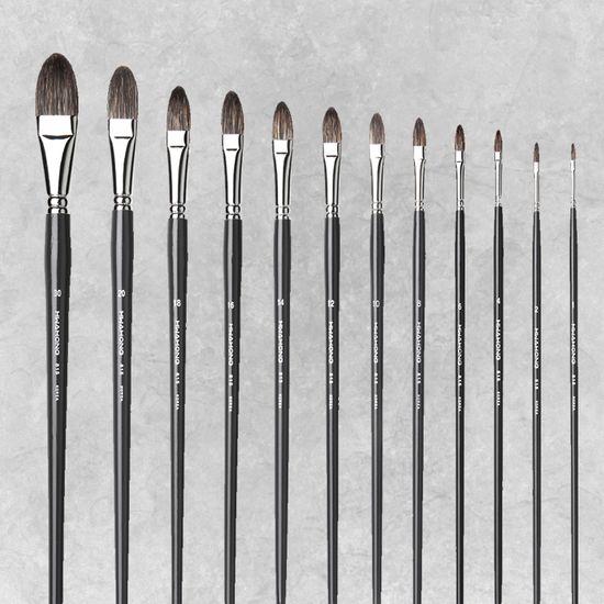 화홍 815(F) 유화,아크릴붓 (천연모) 1호 회화붓