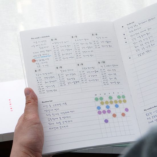 두투두 위클리 플래너 체크리스트 습관관리 다이어리