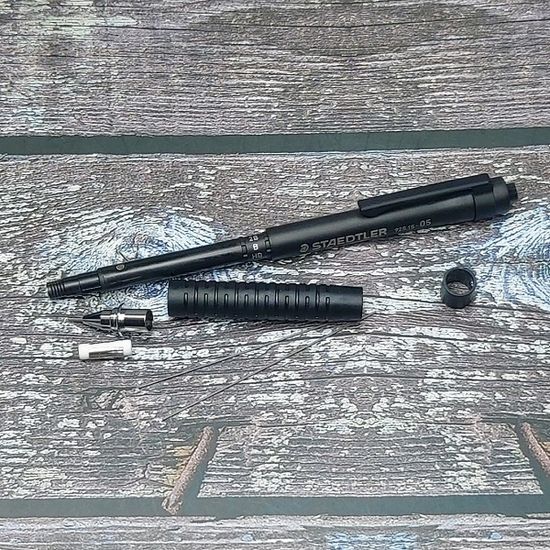 스테들러 0.3mm Graphite 매트블랙 샤프펜슬 925 15