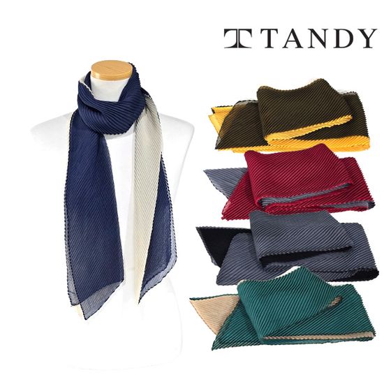 [탠디] TANDY 투톤 주름 플리츠 스카프