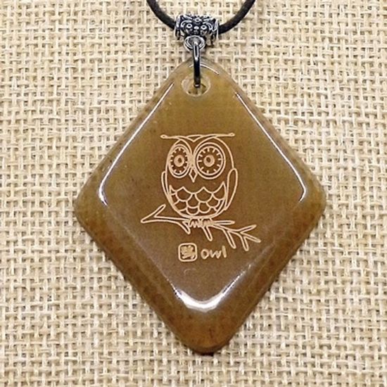 물소뿔 호른목걸이 (마름모) 행운의선물, 수능선물