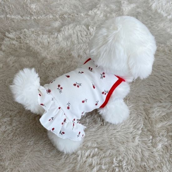 강아지 옷 나시 예쁜 귀여운 치마 고양이 pe-1 화이