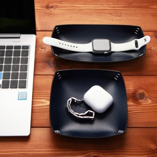 가죽트레이 악세사리 소품 정리 다용도 보관함(Small)