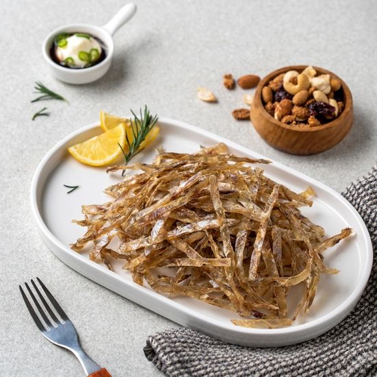 쥐포 쥐포채 반찬용 주전부리 먹기좋은 쥐손채 500g