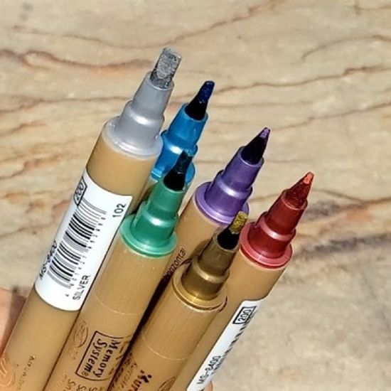 쿠레타케 지그 트윈 캘리그라피펜 메탈릭 6색 F111