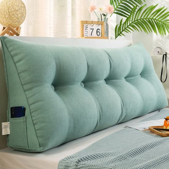 침대 삼각 등받이쿠션 100cm(민트)