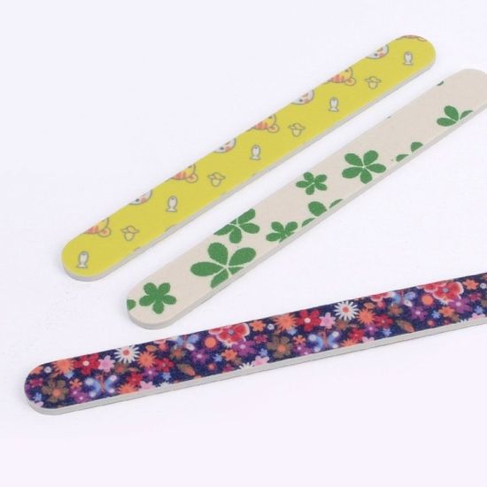 손톱 케어 네일정리도구 양면 네일 파일 버퍼 X4개[W8