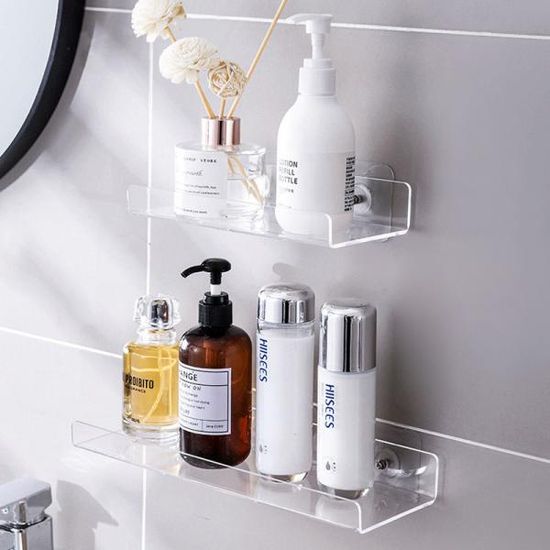 무타공 욕실선반 세면대 접착식 화장실선반 20cm K216