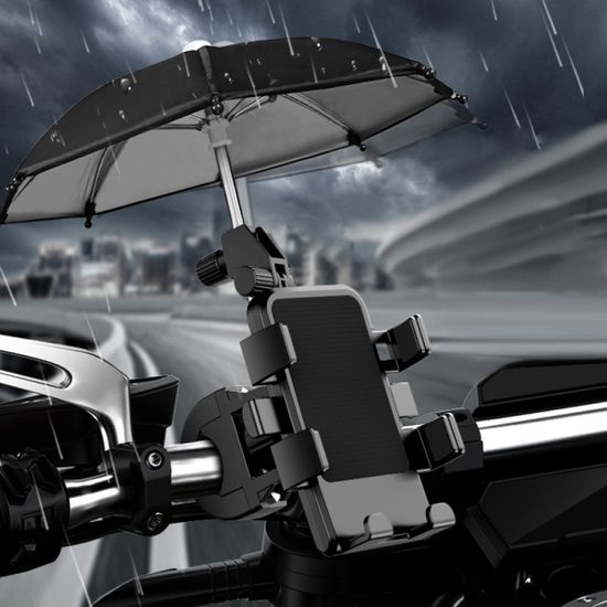 자전거 오토바이 라이더 미니 우산 방수 핸드폰거치대