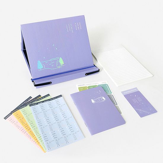 정지용의 호수를 담은 잔잔한 독서대 문구세트