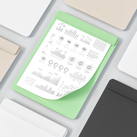 누사인 와이드 집게 클립보드 A4