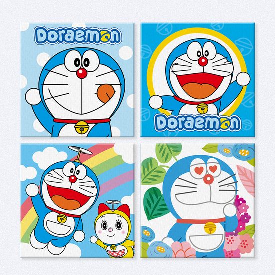 DIY 그림 그리기 도라에몽 시리즈 캔버스 25x25