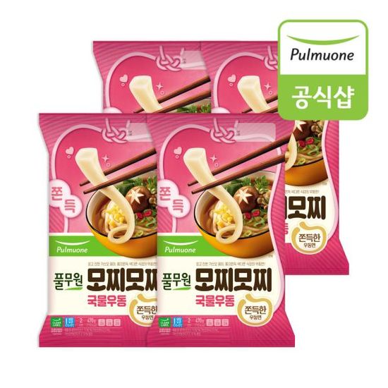 풀무원 모찌모찌국물우동 470g(2인분) x 4봉