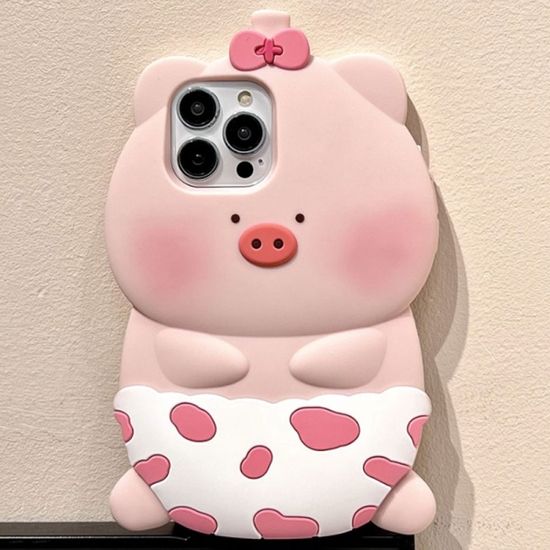 갤럭시A 시리즈 귀여운 돼지 캐릭터 실리콘 폰 케이스