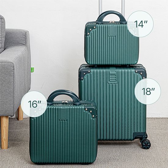 에브리빙 여행용 캐리어 그린 14인치