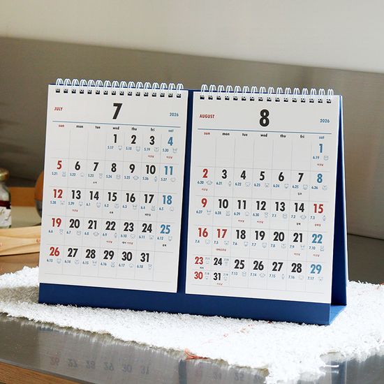 2026 루나 옛날 2달 음력 탁상 달력