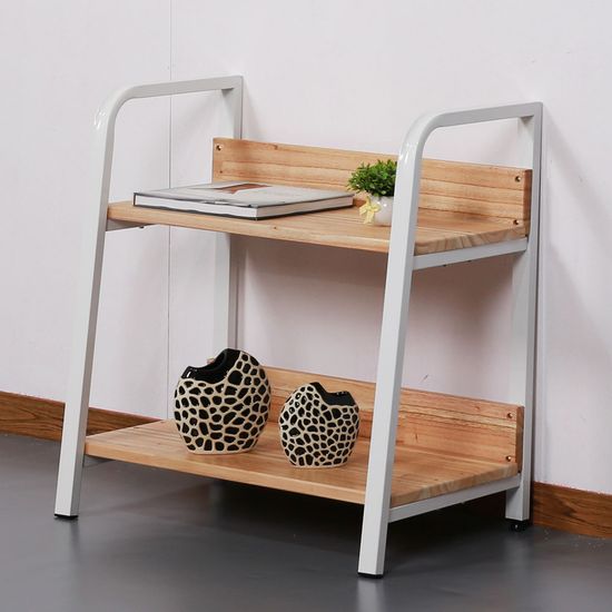 라파 미니 협탁 2단 원목 침대 선반 400 (착불)