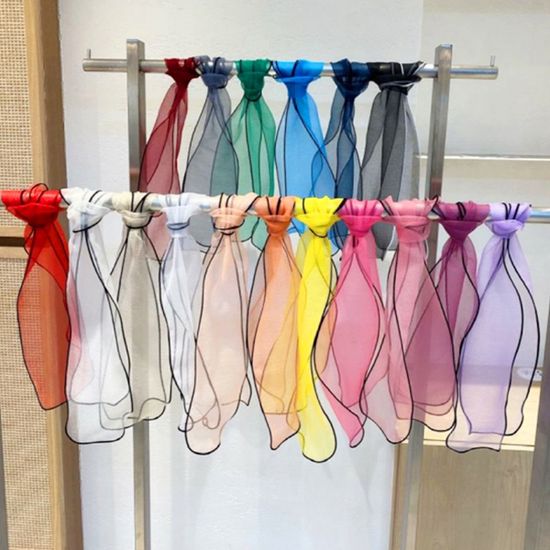 [애슬릿]망사 무지 얇은 쁘띠 미니 스카프