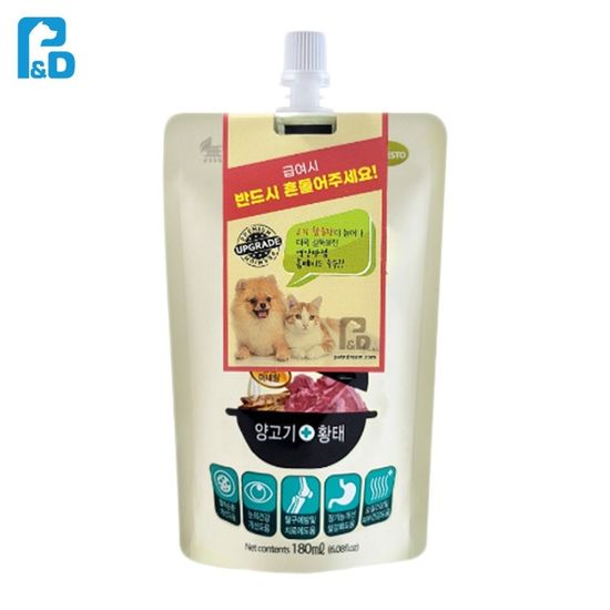 고양이 황태육수 영양간식 양고기 180ml(WDE055D)