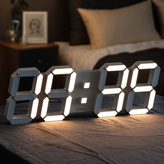 루나리스 그랑데 GPS 수신 LED 벽시계 54cm