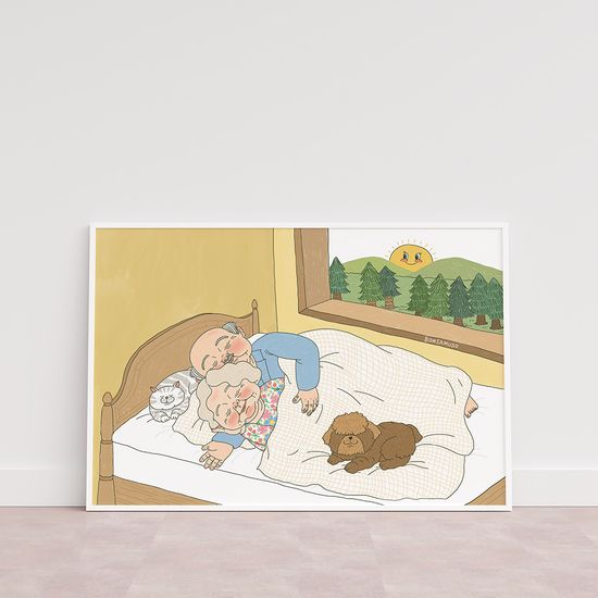 우리의 아침, 봄사무소 작가 그림