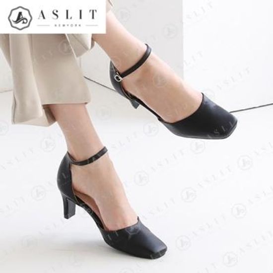 [애슬릿]여성 스퀘어 메리제인 구두 펌프스 힐 6cm