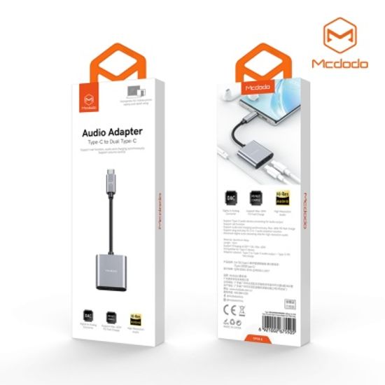 맥도도 USB C to C타입 오디오+C타입 충전 듀얼 젠더