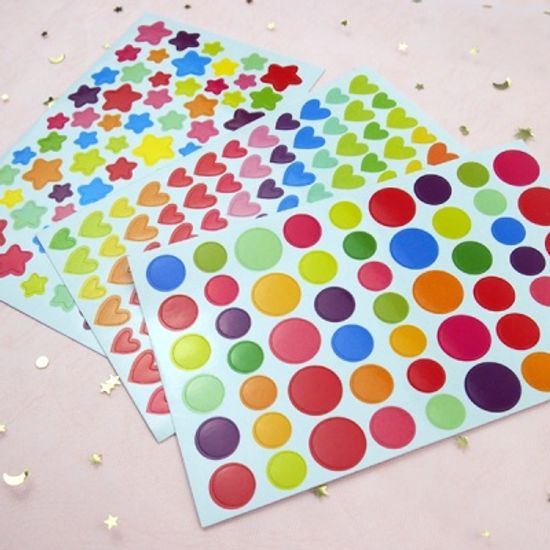 무지개 스티커 다이어리 꾸미기 데코 스티커