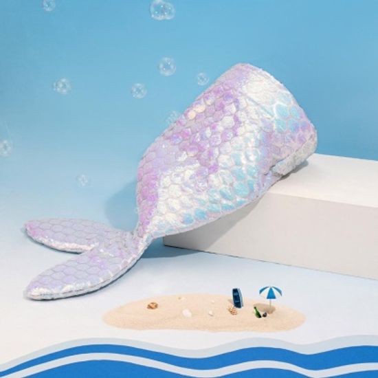 반려동물 소형견 고양이 인어꼬리 침낭 보온 숨숨침낭