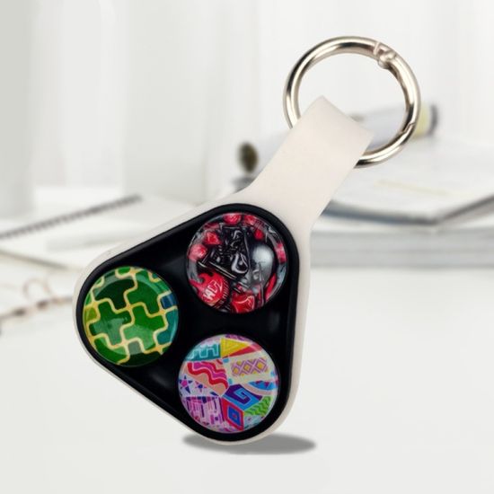 마그네틱 트라이앵글 팝퍽 피젯 스피너 핑거토이 키링