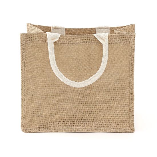 [아일렌]에코 린넨 가방(31x27cm) (화이트손잡이)