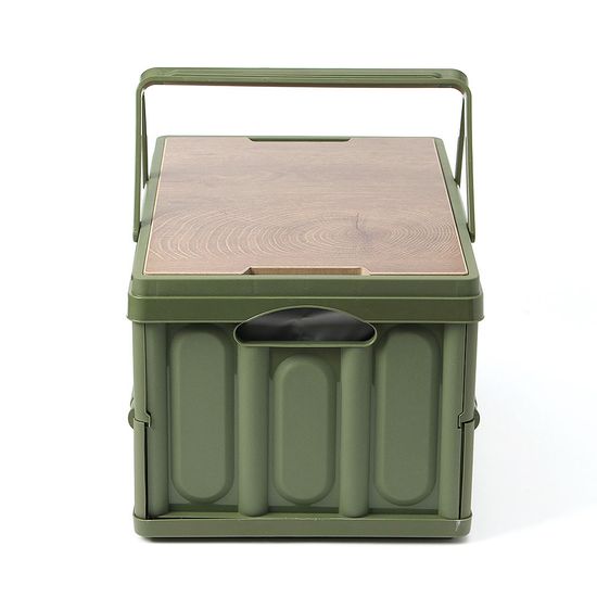 [엣모어]30L 마이원픽 캠핑 폴딩박스(+방수백) (카키)