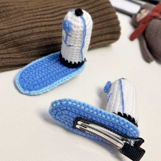 스펀지밥 집게리아 모자 머리 헤어 집게 핀 삔 클립