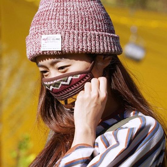 노르딕아일랜드 오가닉마스크 에스키모 핑크
