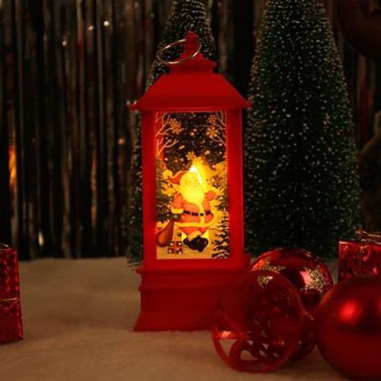 파베르 크리스마스랜턴(레드/산타)
