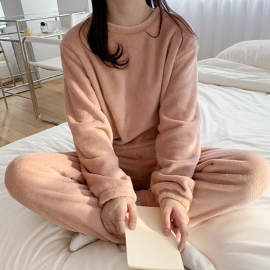 어나더뷰 밴딩 극세사 수면 잠옷 상하세트 6컬러 1125