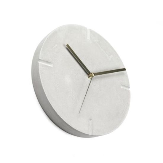 [CONCRETE ] V CUT CLOCK - LIGHT