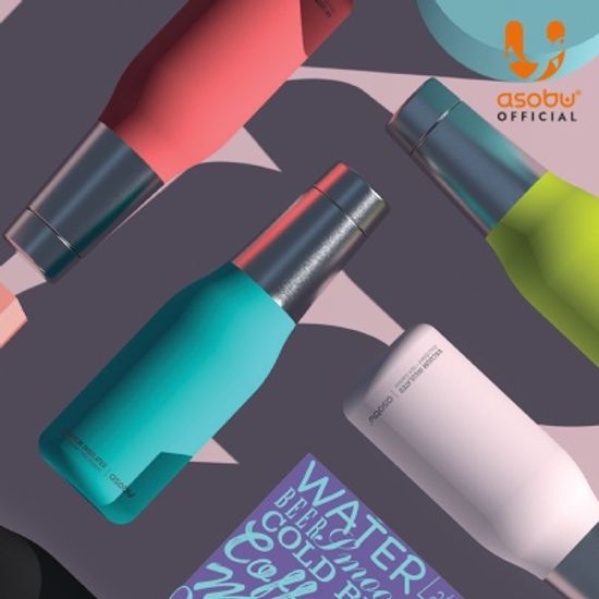 아소부 스텐 진공 텀블러 600ML 오아시스 화이트