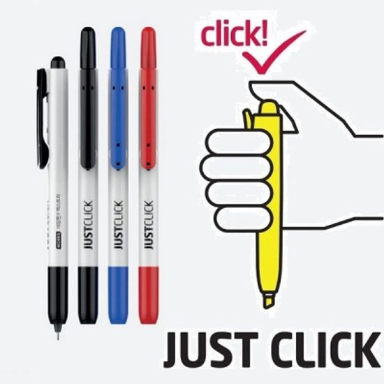 모리스 JUSTCLICK 노크식 극세필 네임펜 F EXTRA 1개