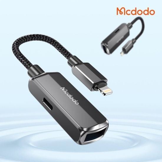 맥도도 2in1 라이트닝 8핀 충전 + USB-A OTG 듀얼젠더