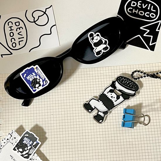 [데빌초코] 소울푸드 시리얼 박스 리무버블 씰 스티커