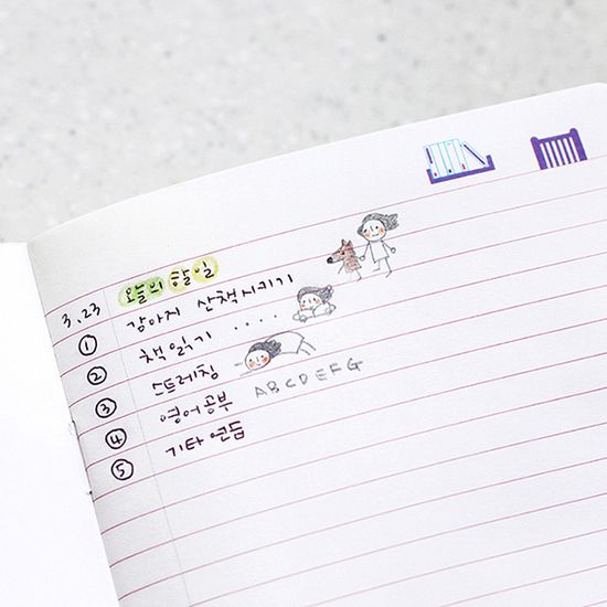 북스토리지 북마크노트 토끼씨